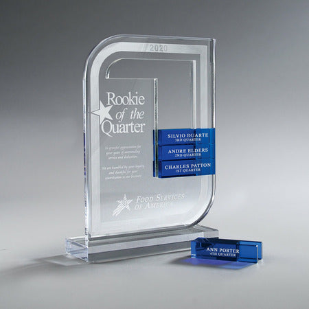 Clear Lucite Perpetual Award - 6