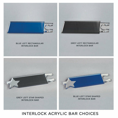 Interlocking Bent Award - Black