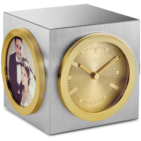 Citizen Workplace Cube Clock and Picture Frames